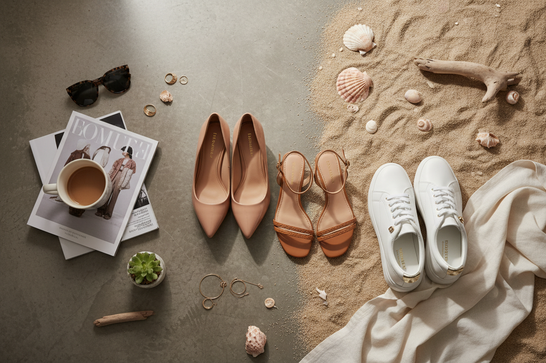 City to Coast: How to Style Heels, Sandals, and Sneakers for Real Life